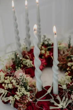 Sale Specktrum The Curly Candle Collection - Packed with 4 Pieces per box - Essential Emerald Fully Curled