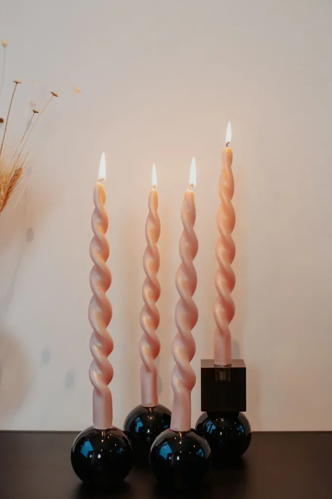 Clearance Specktrum The Curly Candle Collection - Packed with 4 Pieces per box - Canyon Candy Fully Curled