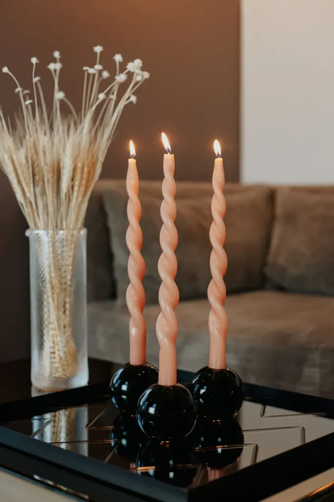Clearance Specktrum The Curly Candle Collection - Packed with 4 Pieces per box - Canyon Candy Fully Curled
