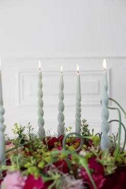 Hot Specktrum The Curly Candle Collection - Packed with 4 Pieces per box - Essential Emerald Middle Curled
