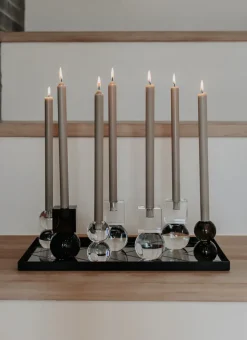 Online Specktrum The Extravagant Candle - Nordic Swan Ecolabel - 8 Pieces - Thunder Grey