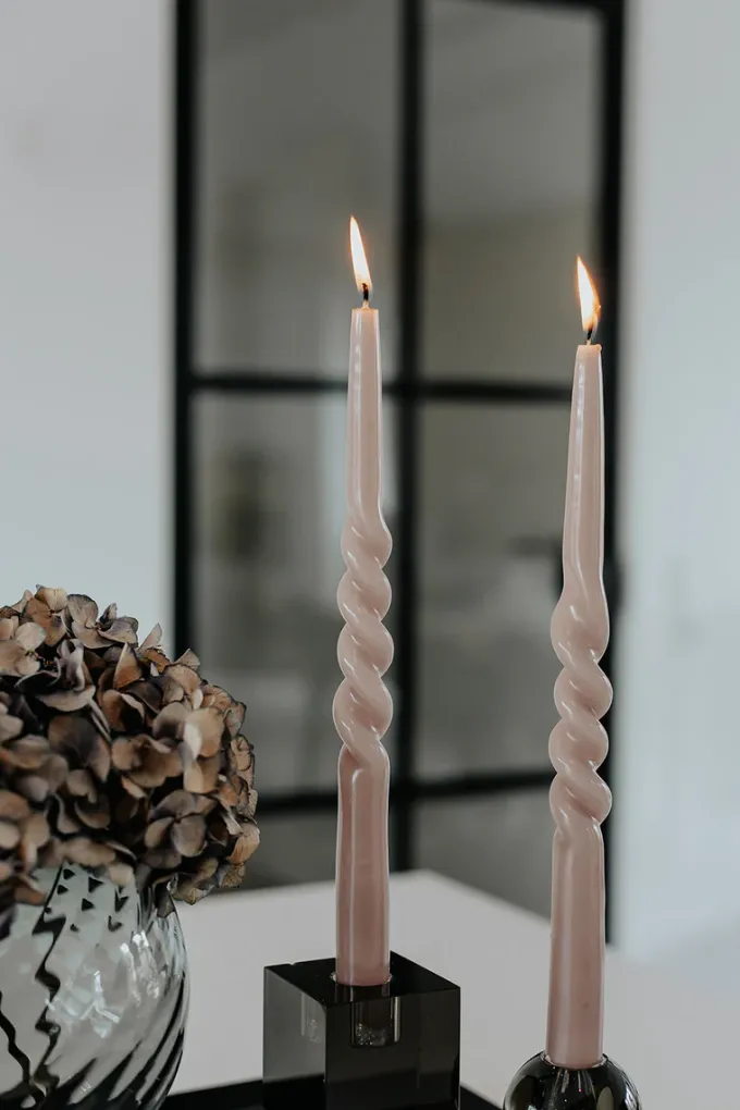 New Specktrum The Glossy Candle Collection - Packed with 4 pieces per box - Blossom Blush Middle Curled