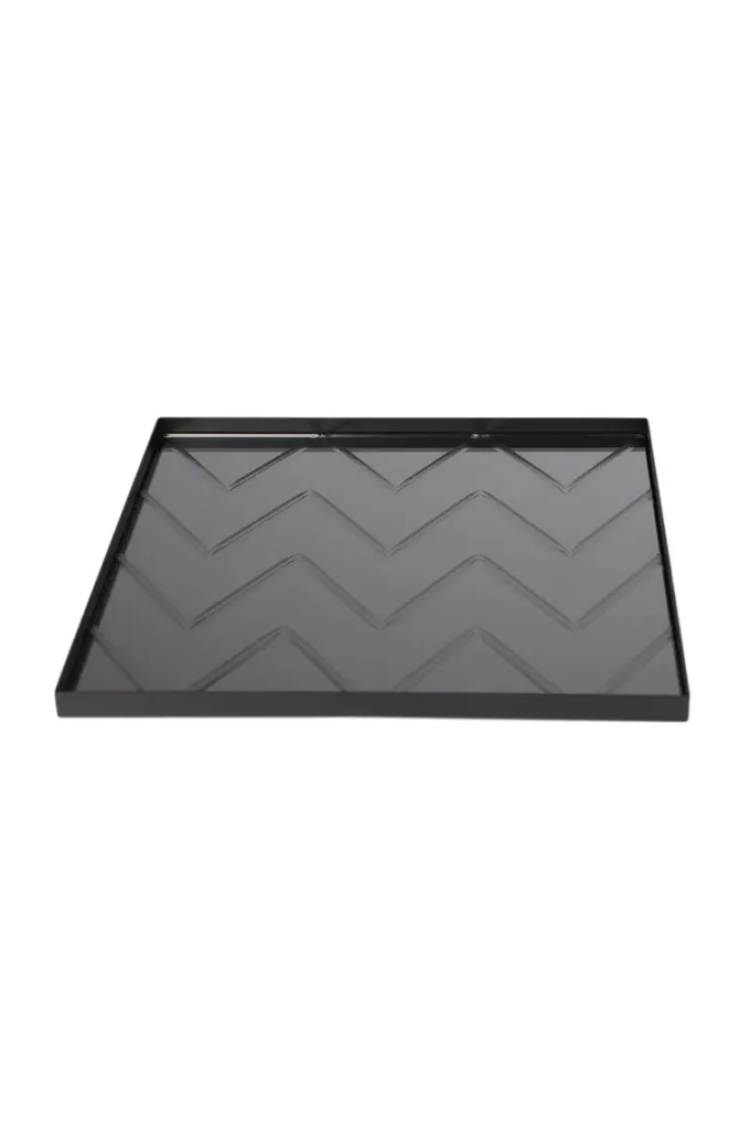Sale Specktrum The Herringbone Tray - Grey Square