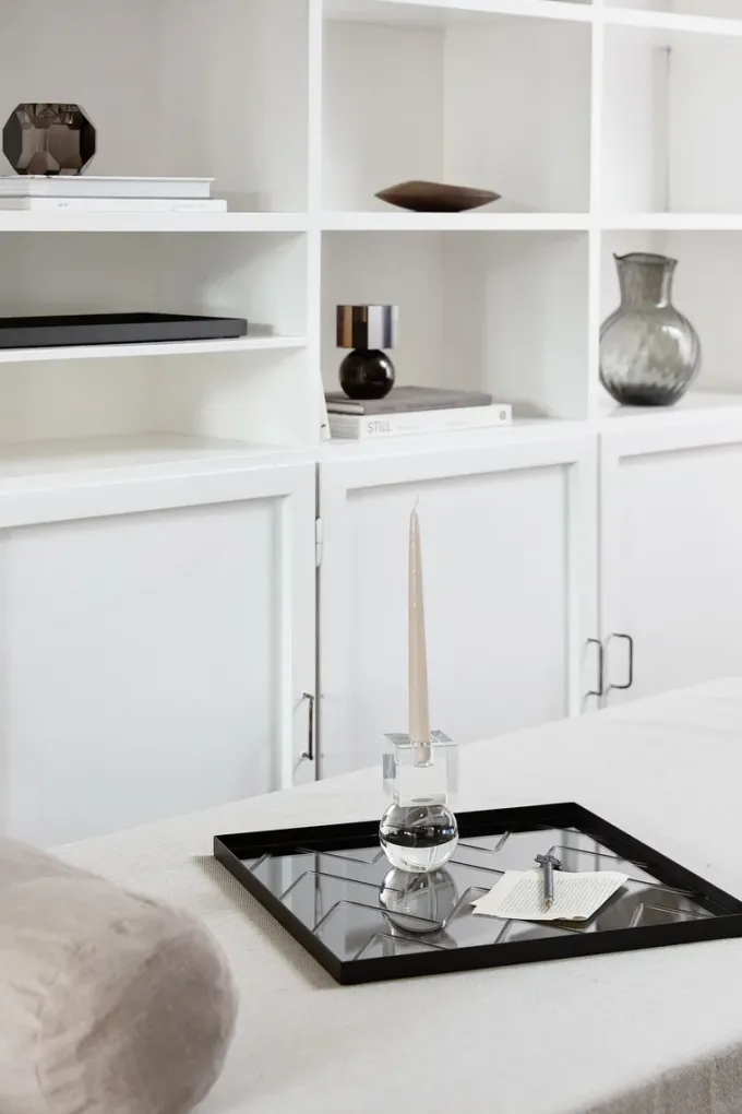 Sale Specktrum The Herringbone Tray - Grey Square
