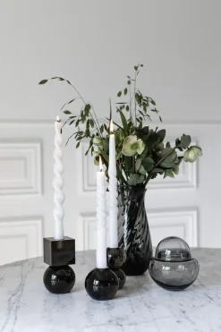 Clearance Specktrum The Pearl Candle Collection - Packed with 4 Pieces per box - White Pearl Middle Curled