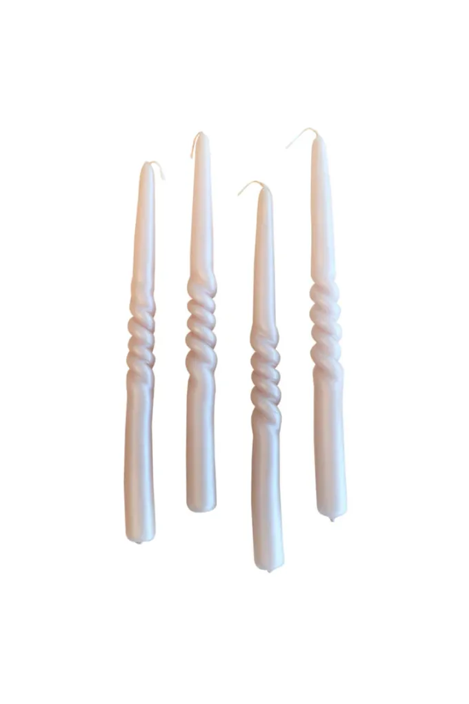 Online Specktrum The Pearl Candle Collection - Packed with 4 Pieces per box - Bloom Pearl Middle Curled