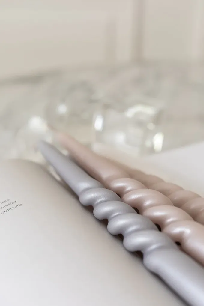 Online Specktrum The Pearl Candle Collection - Packed with 4 Pieces per box - Bloom Pearl Middle Curled