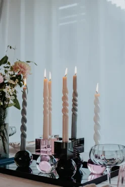Online Specktrum The Pearl Candle Collection - Packed with 4 Pieces per box - Bloom Pearl Middle Curled