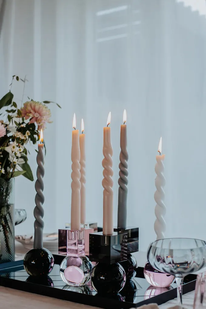 Online Specktrum The Pearl Candle Collection - Packed with 4 Pieces per box - Bloom Pearl Middle Curled