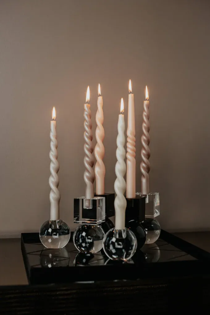 Hot Specktrum The Pearl Candle Collection - Packed with 4 Pieces per box - Bloom Pearl Fully Curled