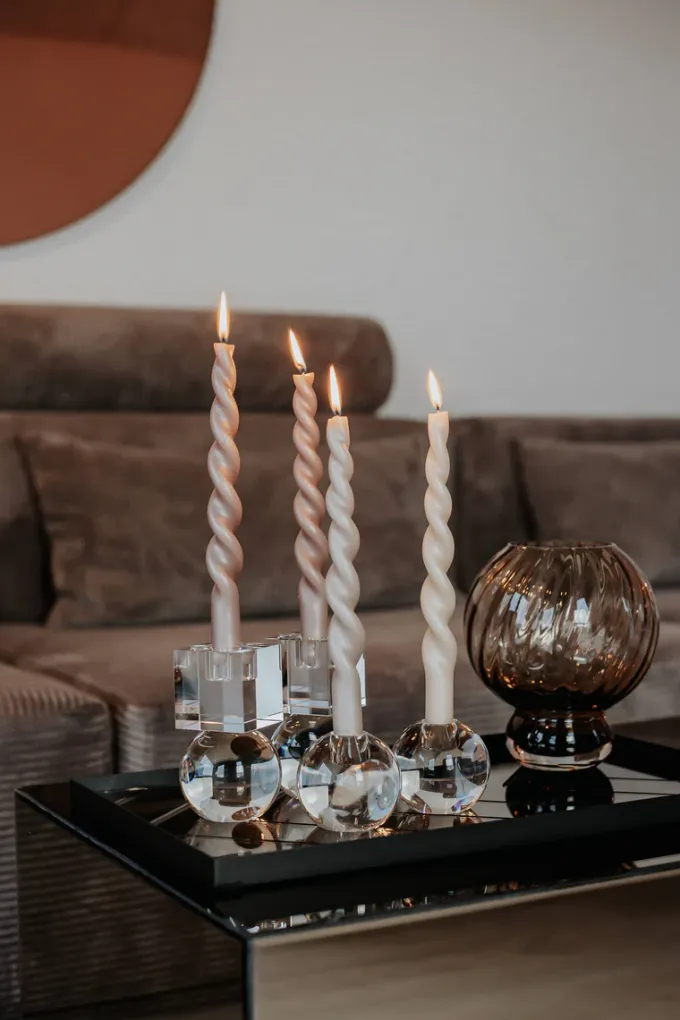 Hot Specktrum The Pearl Candle Collection - Packed with 4 Pieces per box - Bloom Pearl Fully Curled