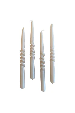 Outlet Specktrum The Pearl Candle Collection - Packed with 4 Pieces per box - Nude Pearl Middle Curled