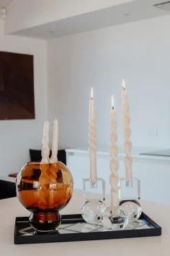 Outlet Specktrum The Pearl Candle Collection - Packed with 4 Pieces per box - Nude Pearl Middle Curled