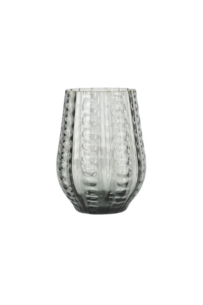Discount Specktrum Twisted Drinking Glass - Grey